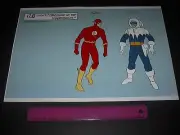 THE CHALLENGE OF THE SUPER-FRIENDS FLASH VS CAPTAIN COLD POSTER PIN UP NEW.
