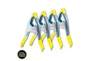 Handy Hardware 4PK Spring Clamps Metal Jaws With Rubber Sleeve Tips Heavy Duty 1