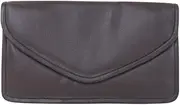 [Luigi] Women's Leather Clutch – 3, 1 Zipper Compartment,Card Holder Slot,Press Button Lock(Brown), Compact, Brown, Compact