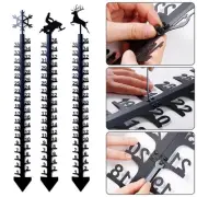 Snow Gauge 36 Inch Snow Measuring Waterproof Yard Accessories Iron Art