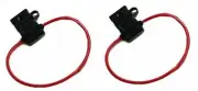 12 Gauge ATC ATO In-Line Fuse Holder Wire Copper 12V Blade Waterproof 2 Pack