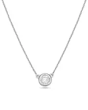 Forever Creations 14K 0.40 ct. tw. Diamond Solitaire Necklace