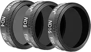 Neewer 3 Pieces Pro Neutral Density Filter Kit Compatible with DJI Mavic Air Drone Quadcopter, ND4, ND8, ND16 Filter, Made of Multi Coated Waterproof Aluminum Alloy Frame Optical Glass(Black)