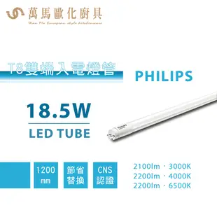 飛利浦 PHILIPS T8 雙端入電 LED 玻璃燈管 LED tube 2尺 4尺