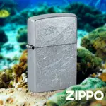 ZIPPO 鯊魚拼貼畫(GUY HARVEY)設計防風打火機 48595 冰冷彩色圖像 灰鯖鯊 大白鯊 虎鯊 終身保固