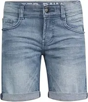 [Retour Denim de Luxe] Boys Reven Storm Blue Denim Shorts, Medium Blue (Medium Blue Denim)