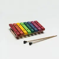 在飛比找蝦皮購物優惠-【凱米樂器】桌上型小木琴 15音 8音 木琴 彩色鍵盤 原木
