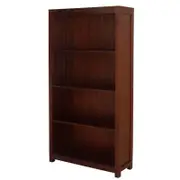 CT Amsterdam Solid Mahogany Timber Wide Bookcase