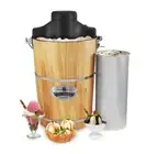 6 Quart Vintage Wood Bucket Electric Ice Cream Maker Machine Appalachian Bonus C