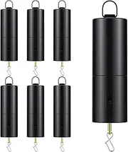 Therwen 6 Pcs Ornament Spinner Battery Operated Wind Spinner Motor Christmas Ornament Rotator Disco Ball Motor Outdoor Hanging Ornament for Halloween Mardi Gras Decoration, No Battery(Black)