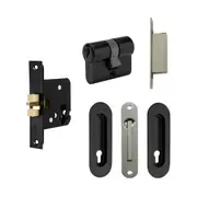 Zanda Oval Style Sliding Door Euro Lock Kit