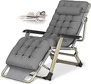 Zero Gravity Lounge Chair, Cushion Reclining Game Loungers,Folding Loungers Zero Gravity Large Size Lounge Chair, Outdoor Garden and Patio Loungers,Maximum 260 Kg with Pillow Lounge Chair (Color : A