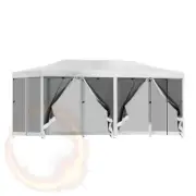 Instahut Gazebo Pop Up Marquee 3x6 Outdoor Wedding Mesh Side Wall Gazebos