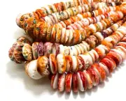 AAA Natural Spiny Oyster Beads Rough Flat Rondelle Gemstone Assorted Size PGS90