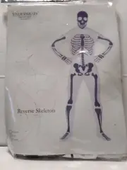 Underwraps Reverse Skeleton Halloween Costume NIP Size Large