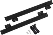 HOMSFOU 1Pair Keyboard Slide Tray for Desks Under Desk Computer Accessory Heavy Duty Cold Rolled Smooth Sliding with Ball Bearings for Office