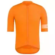 BNWT ORANGE PEACH RAPHA PRO TEAM FLYWEIGHT SHORT SLEEVE CYCLING JERSEY LARGE