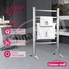 6 Bar Heated Towel Rail Warmer Freestanding Electric Bathroom Drying Heater Rack