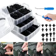 625x Car Body Trim Clips Retainer Bumper Screw Panel Plastic Fastener Kit