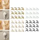 12x Napkin Holders Dinner Table Rustic Fashion Ornament Metal Elk Napkin Rings