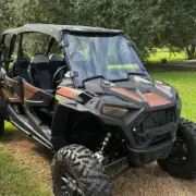 UTV Full Windshield Windscreen For Polaris RZR XP 1000 / 4 1000 Turbo 1/4" PMMA