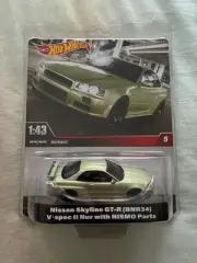 Hot Wheels - 2024 1:43 Scale Premium - Nissan Skyline R34 GT-R V Spec II NISMO