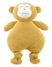 The Peanutshell Knitted Plush Cotton Soft Animal Baby Toy 30cm in Orange