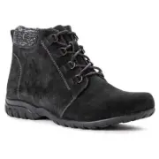 Propet Women's Delaney Suede Casual Boots - Black Size 11