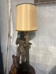 Large Cast Iron Lamp