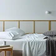 Bianca Natural Sleep Recycled Cotton/Bamboo Sheet/Pillowcase WHT Super King Bed