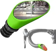 Sprintech Road Drop Bar Rearview Mirror - Safety Mirror - Single for Left Side Dropbar (Green)