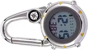 [COLLBATH] Stainless Steel Hook Waterproof Watch Backpack Watch Digital Watch Watches Sport Backpack Nurse Watch Clip on Novelty Watch Clip Watch Carabiner Compass Backpack Clip
