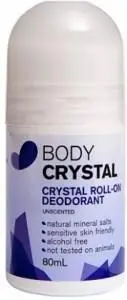 Body Crystal Roll On Deodorant Unscented 80ml