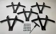 KMC XD Series XD827 Black Wheel Inserts 22X10 W/Screws (Set Of 5) 827SS220-MB