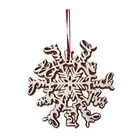 Snowflake Christmas Hanging Ornament Xmas Tree Decor for Porch Yard New Year