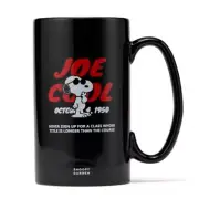 Snoopy Peanuts Joe Cool Black Long Mug Cup 500ml 16.9 fl oz Ceramic Coffee Tea C