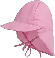 [Malaxlx] Baby Infant Toddler Kids Sun Hat Sun Protection Hat Summer Outdoor Beach Hats Adjustable Flap Cap for 3 Months - 5 Years Boys Girls