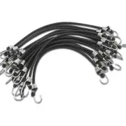 15 Pack 11 Inch Elastic Bungee Cords Rope Straps with Hooks for Camping