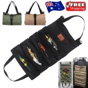 Multi-Purpose Roll Up Tool Bag Car First Aid Kit Wrap Storage Hanging Tool Pouch