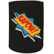 Alcohol Stubby Holder - Kapow Cartoon - Funny Novelty Birthday Gift Joke Beer Can Bottle Coolie