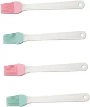 MERRYHAPY Silicone Sauce Brush BBQ Basting Brush Kitchen Gadget Set of 4 Non- to Use Random Color