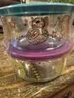 PYREX Star Wars 4 cup Bowl w/blue/purple Lids NEW Set Of 2