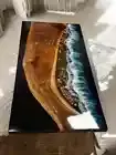 Epoxy Resin Art - Resin River Table - Live Edge Wood & Epoxy Custom Table
