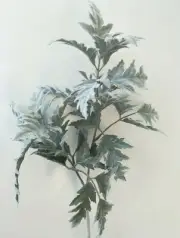 ARTIFICIAL FAKE LEAF DUSTY MILLER LIKE GREEN FOLIAGE STEM FLOWER GREENERY 70 CM