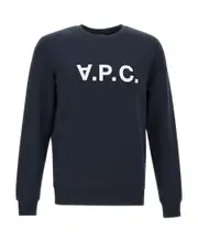 A.P.C. Logo-Printed Straight Hem Sweatshirt S,L,M Black