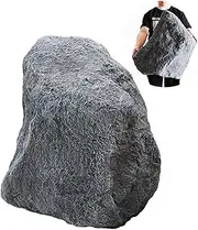 Fake Boulder,Lightweight Landscape Rocks,Selected PU Foam Material,Indoor Or Yard Decorative Faux Stones,Realistic Texture DesignSuitable For Garden Landscaping, Aquarium Ornaments(50x50x56cm/19.7x19.