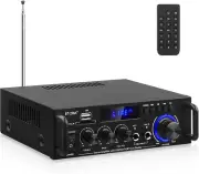 Stereo Home Audio Amplifier BT-298A+ Hifi Bluetooth Stereo Receiver 40Wx2 Mini H