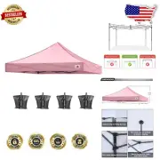 Extra Thick Waterproof 10x10 Pink Canopy Replacement with Weights Bag Included