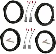 2 Pairs Car Speaker Adapter Board+Wiring Harness Connector for Honda-Civic 6.5"