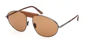 Tom Ford FT1095 KEN 08E Men's Sunglasses Gunmetal Size 60